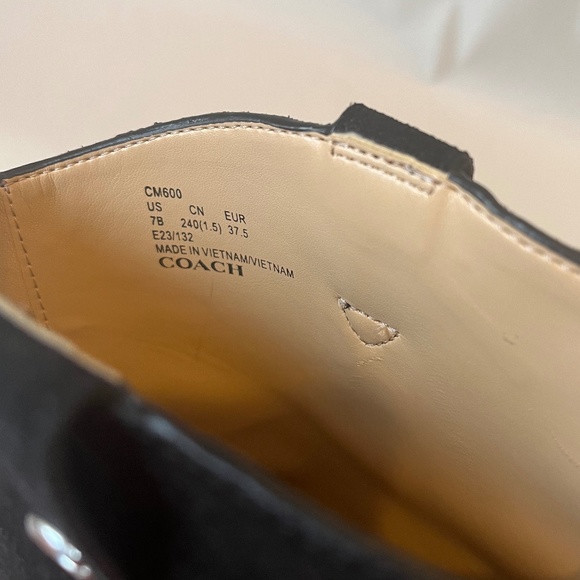 Coach Black Pauline Studded Black Leather Suede Glam Rock Cowboy Booties Boots - Picture 12 of 15